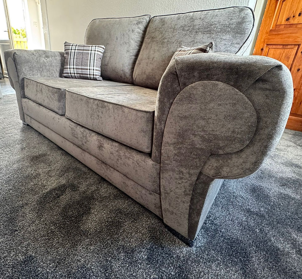 Thumbnail: SAME DAY SOFAS - 3&2 VALENCIA SOFAS - GREY FABRIC  