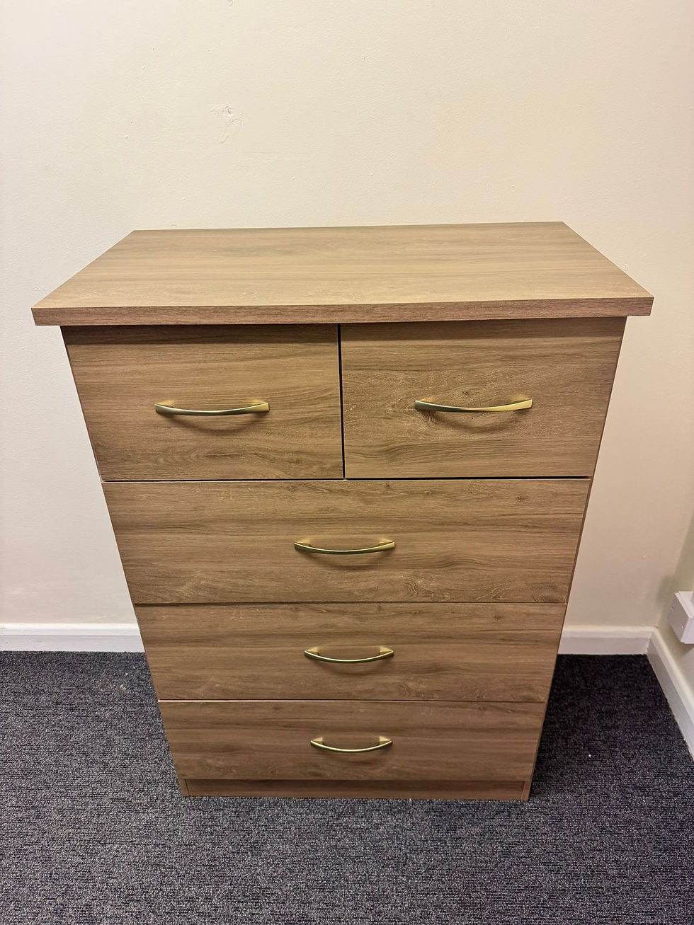 Thumbnail: NEVADA 2 DOOR 1 DRAWER WARDROBE BEDROOM SET RUSTIC OAK EFFECT