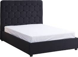 Thumbnail: DOUBLE - MADISON END LIFT OTTOMAN BED FRAME - BLACK VELVET