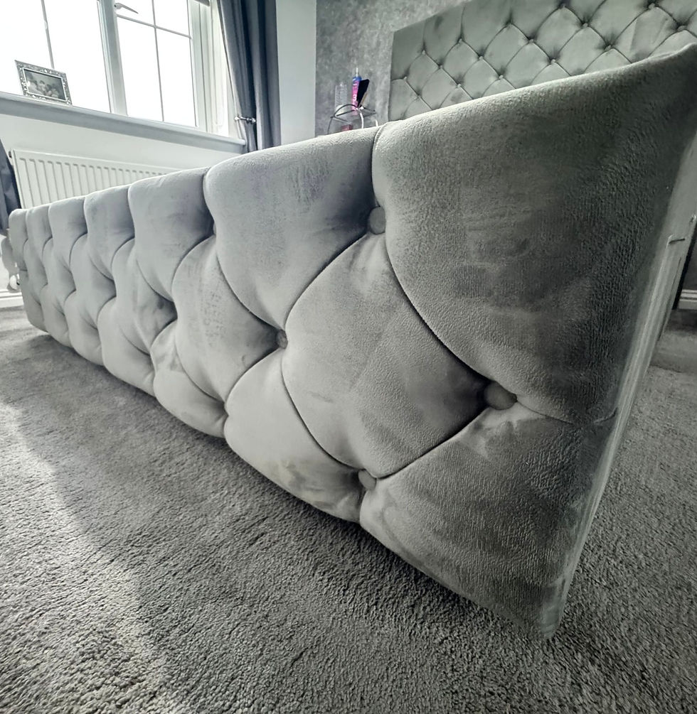 Thumbnail: King size Handmade MILANO  divan 2 draw, Floor standing Hb & Footboard