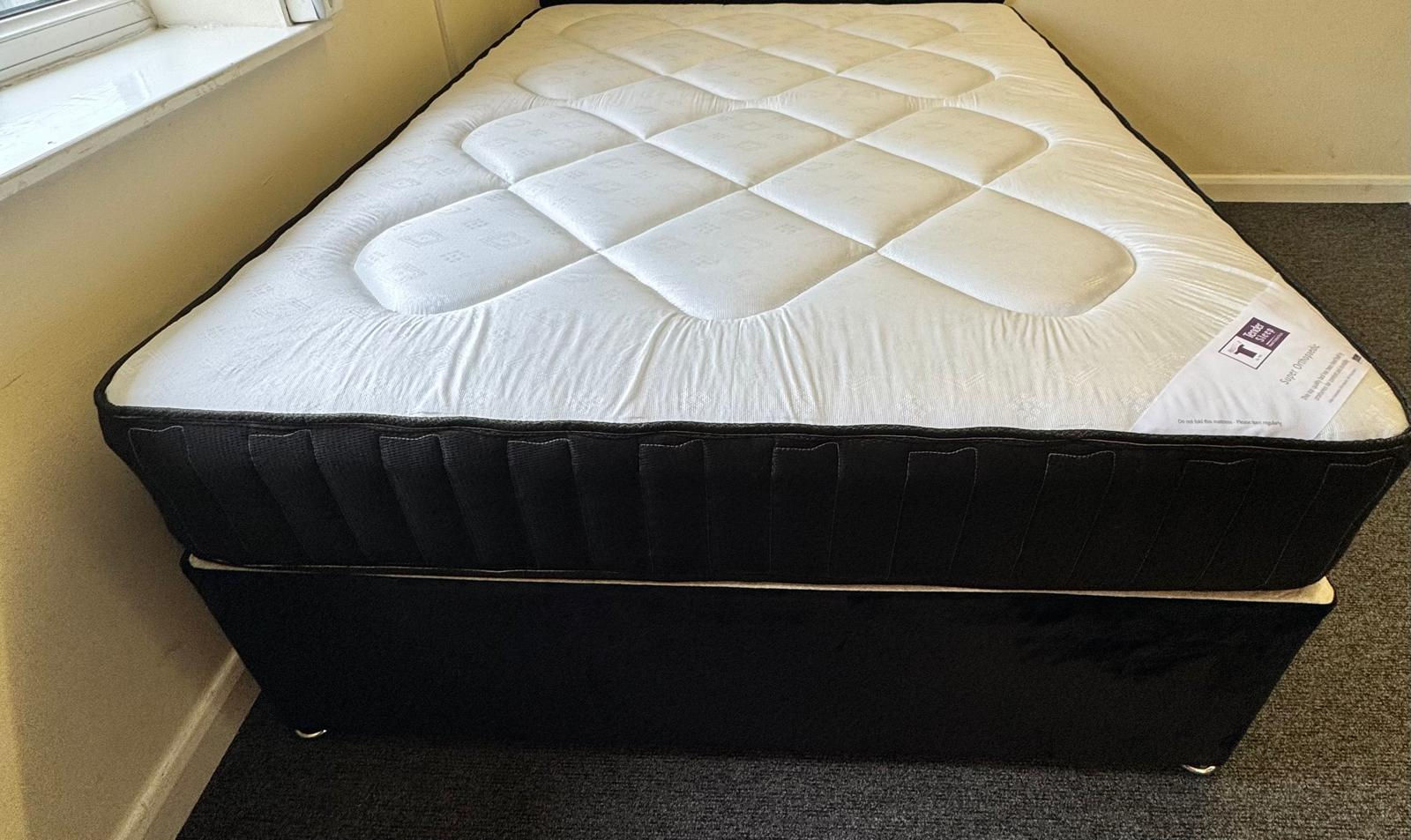 TENDER SLEEP SUPER ORTHOPAEDIC DIVAN BASE AND MATTRESS - 4 FOOT