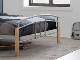 Thumbnail: 4 FOOT     - TETRAS   WOOD/ METAL BEDFRAME  