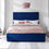 Thumbnail: DOUBLE MILAZZO OTTOMAN BEDFRAME - BLUE
