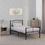Thumbnail: SINGLE - NEWTON METAL BED FRAME - BLACK 