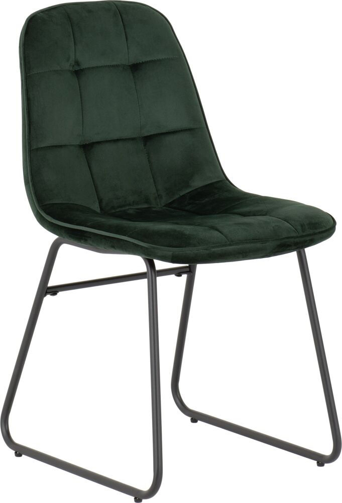 Thumbnail: Modena & Lukas Dining Set (X4 Chairs) - Cream/Emerald Green Velvet
