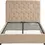 Thumbnail: DOUBLE - MADISON END LIFT OTTOMAN BED FRAME - FAWN VELVET