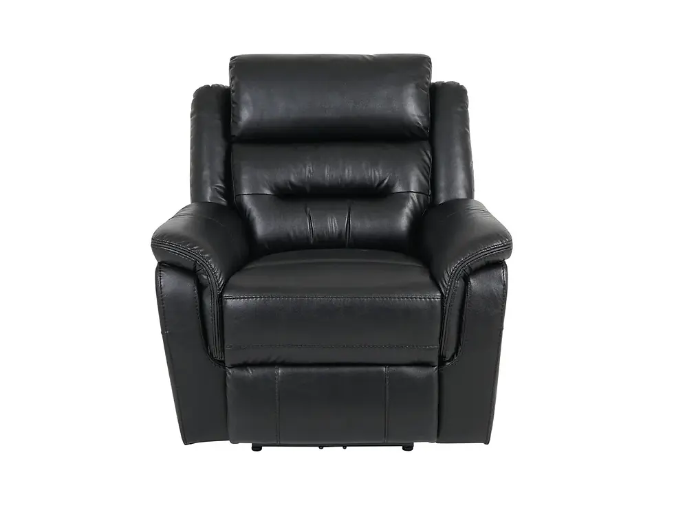 Thumbnail: TURIN 3&2 reciners - BLACK LEATHER AIRE