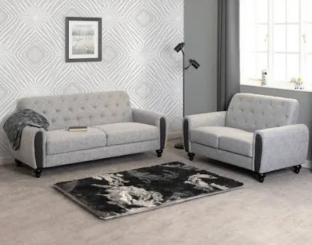 Thumbnail: CHESTER 3&2 SOFAS - LIGHT GREY