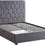 Thumbnail: KING - MADISON END LIFT OTTOMAN BED FRAME - GREY VELVET 