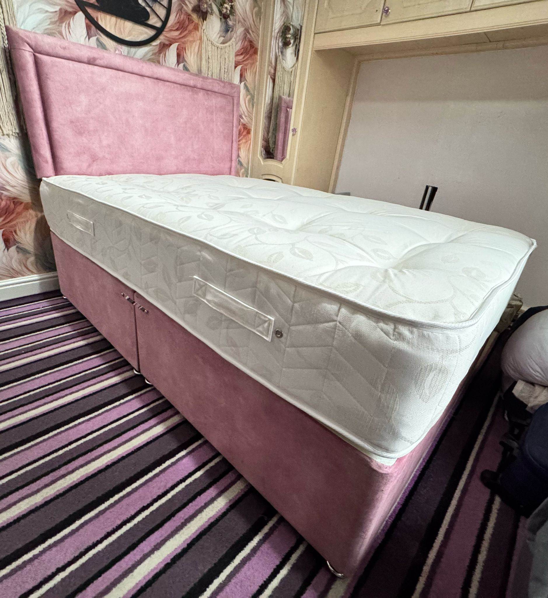 ROYAL DELUXE 11 INCH FIRM ORTHOPAEDIC MATTRESS DIVAN AND 24 INCH HB -SUPER KING