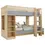Thumbnail: PLUTO BUNK BED IN PINE AND GREY (NO MATTRESSES) £470