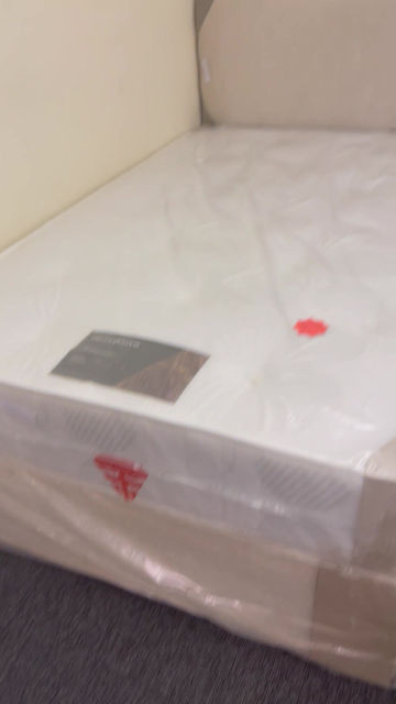 Thumbnail: 4 FOOT WESTMINSTER MATTRESS, DIVAN BASE & HB CREAM CHENILLE