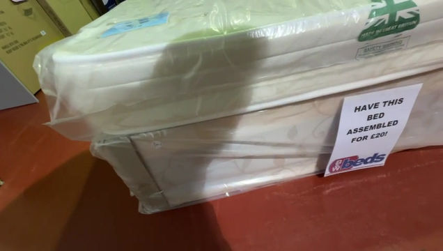 Thumbnail: DOUBLE WINCHESTER 7 INCH LIGHTLY QUILTED MATTRESS AND CREAM HB