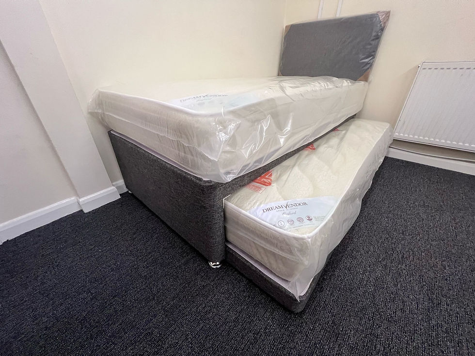 Thumbnail: OXFORD 3 IN 1 GUEST BED WITH MATTRESSES  AND HEADBOARD