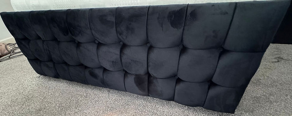 Thumbnail: CUBE  Deluxe Divan Ottoman with Floor standing Hb and footboard - double