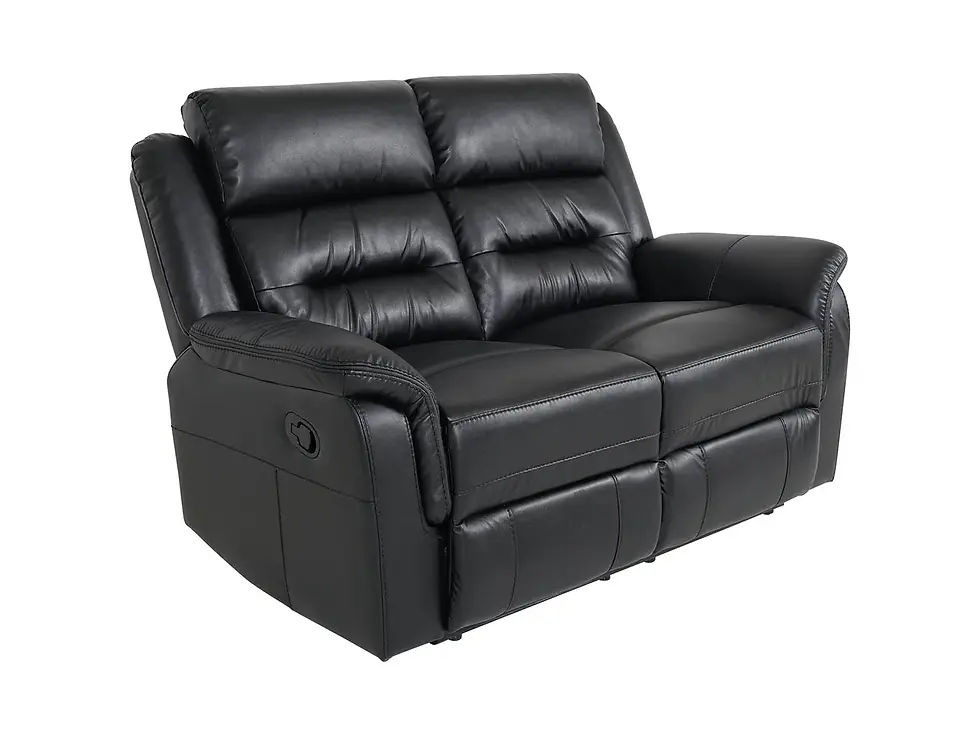 Thumbnail: TURIN 3&2 reciners - BLACK LEATHER AIRE