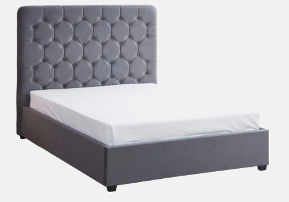 Thumbnail: DOUBLE - MADISON BED FRAME - GREY VELVET 
