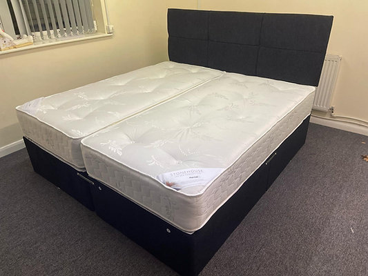 SUPER TUFT ORTHOPAEDIC DIVAN BASE AND 10/11 INCH MATTRESS -SUPER KING SIZE