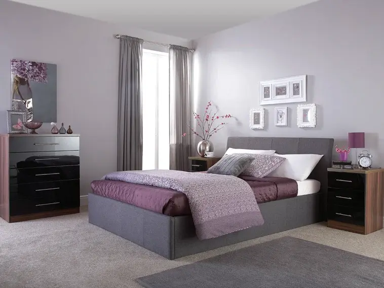 Thumbnail: ASCOT KING FABRIC OTTOMAN BEDSTEAD 