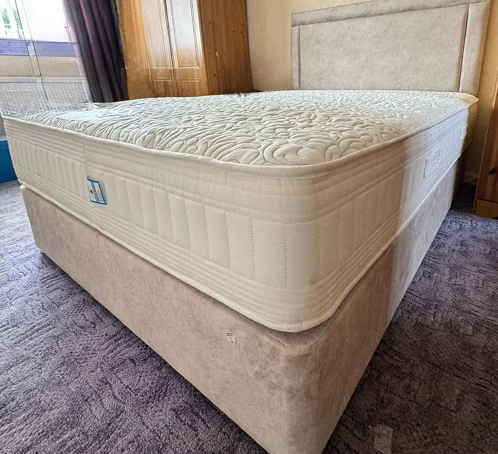 Thumbnail: SUPER KING -DIAMOND  1000 POCKET SPRUNG MATTRESS WITH DIVAN 2 DRAWERS & HB 