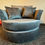 Thumbnail: SWIVEL CHAIR IN GREY PLUSH £430.00