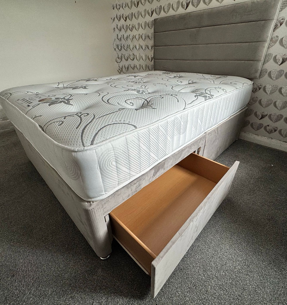 Thumbnail: LYON ORTHO MEMORY MATTRESS 2 DRAWERS ARIES Hb - 4 FOOT 