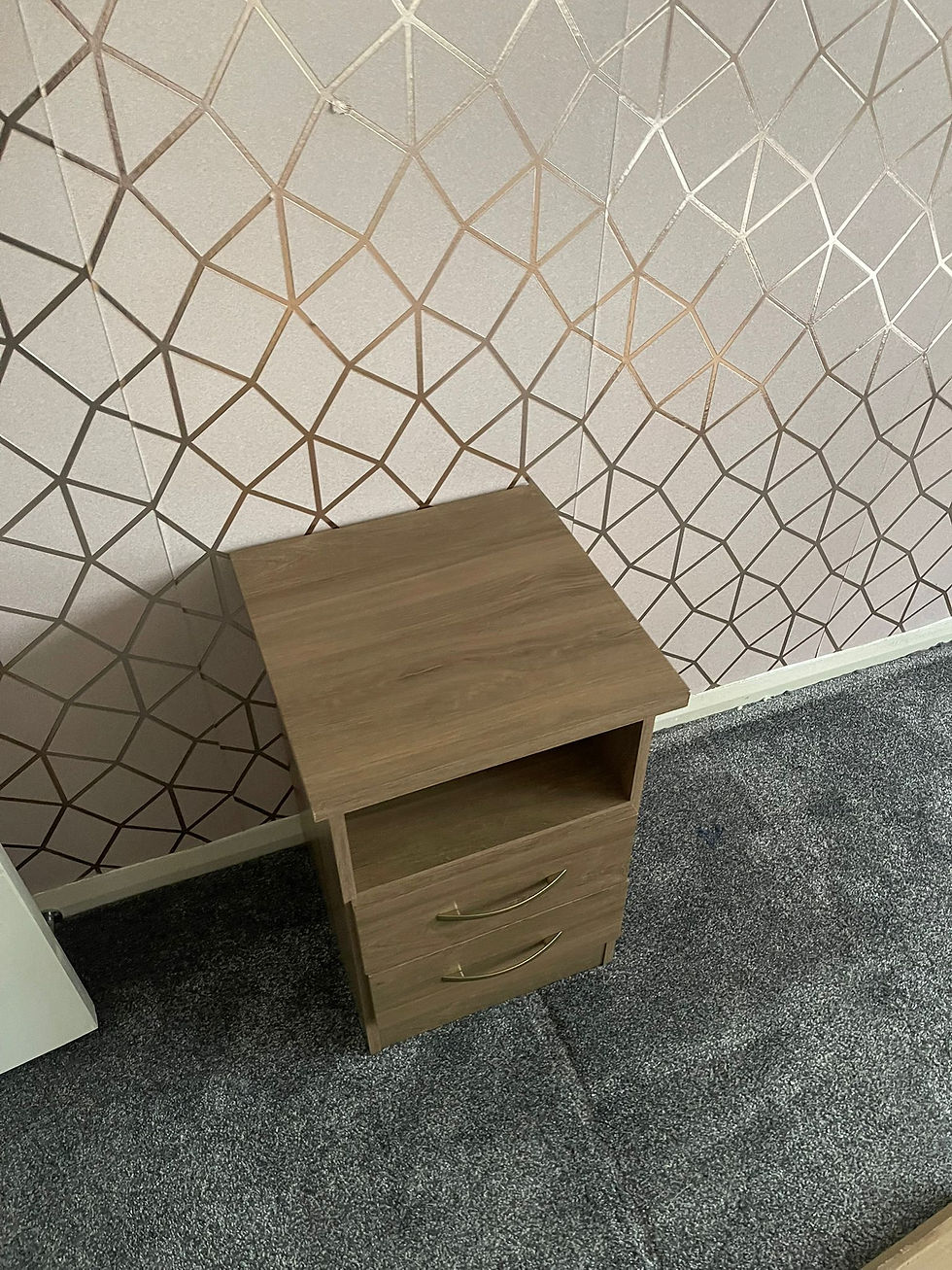 Thumbnail: NEVADA 2 DRAWER BEDSIDE IN RUSTIC OAK EFFECT 