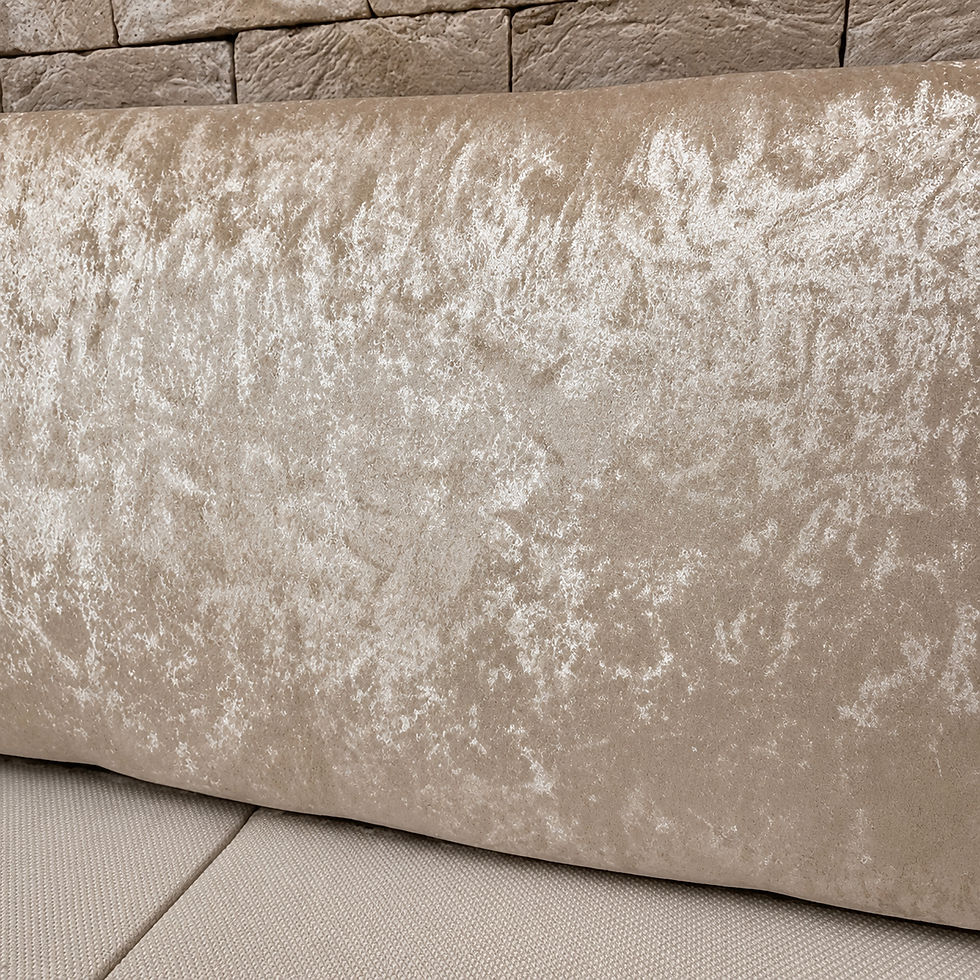 Thumbnail: SINGLE - CRUSHED VELVET HEADBOARD - CHOICE OF COLOURS 