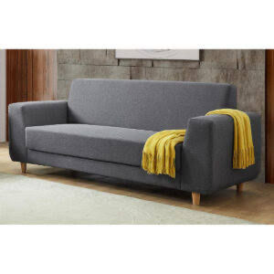 Thumbnail: FIDA 3&2 DARK GREY FABRIC SOFAS 