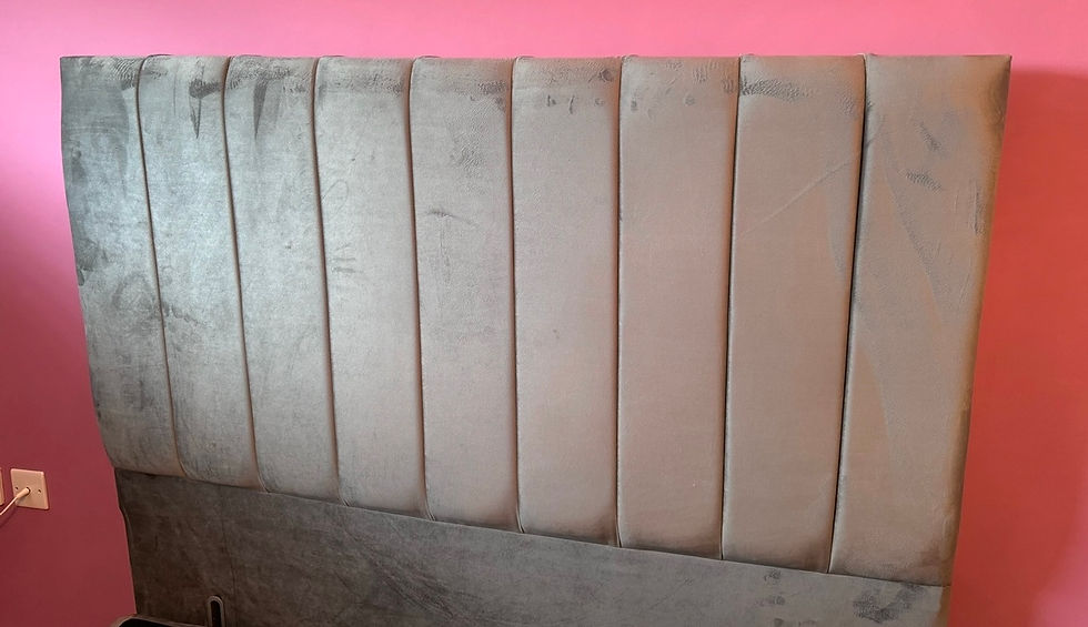 Thumbnail: LINED FLOOR STANDING HEADBOARD - KING SIZE -  *choice of fabric*