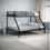 Thumbnail: BLACK TANDI TRIPLE SLEEPER BUNK BED FRAME WITH BUDGET  MATTRESSES