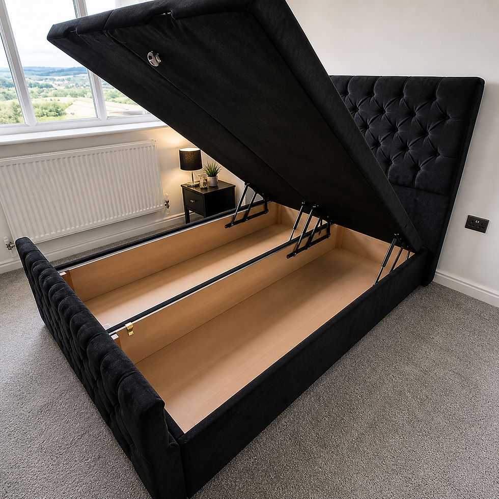 Thumbnail: 4 FOOT   - ROMNEY END LIFT DIVAN OTTOMAN - choice of Colours/fabrics 