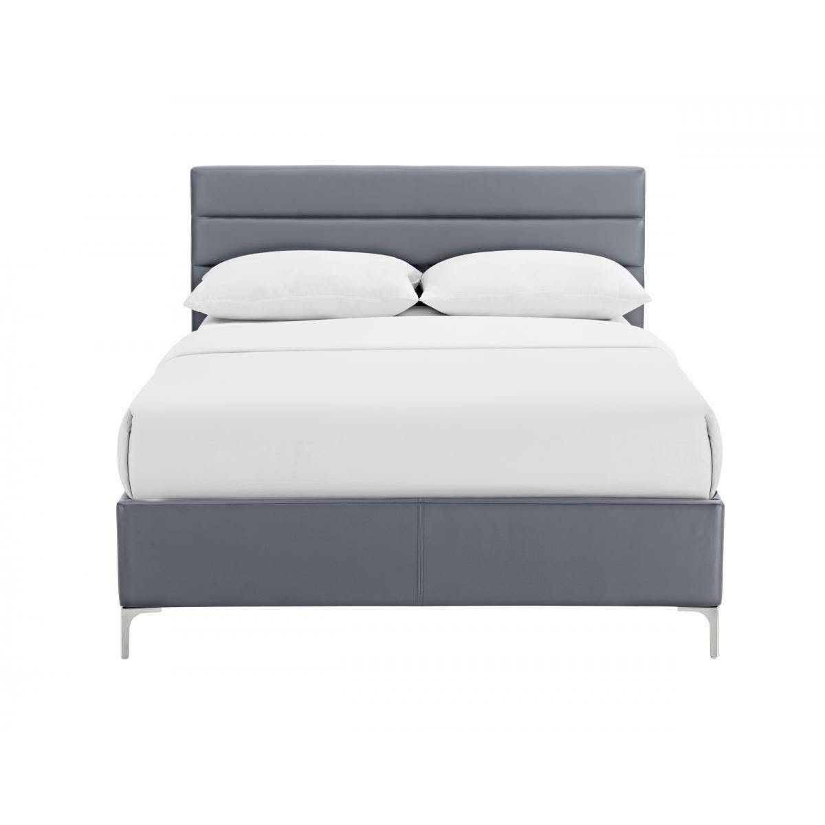 KING - ARCO BED FRAME - GREY PU