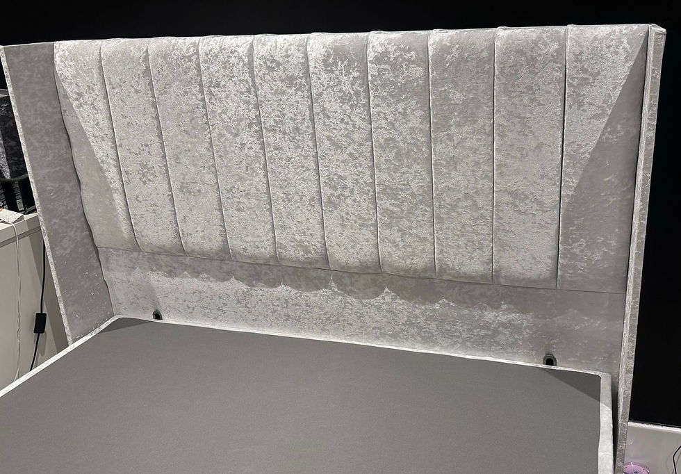 Thumbnail: Double - Primrose Divan with 4 Drawers, Floor standing Hb & fb/Westminster Matt