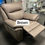 Thumbnail: MONTANA 3&2 SEATER GREY/BLACK/BROWN LEATHER RECLINER SOFAS