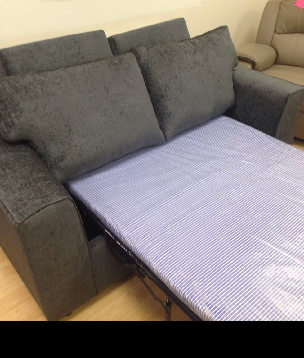 Thumbnail: 2 SEATER SOFA BED - made in uk - choice of colours/fabrics 