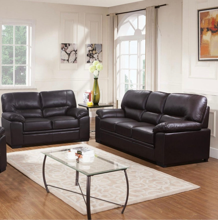 RACHEL 3&2 sofas - espresso brown