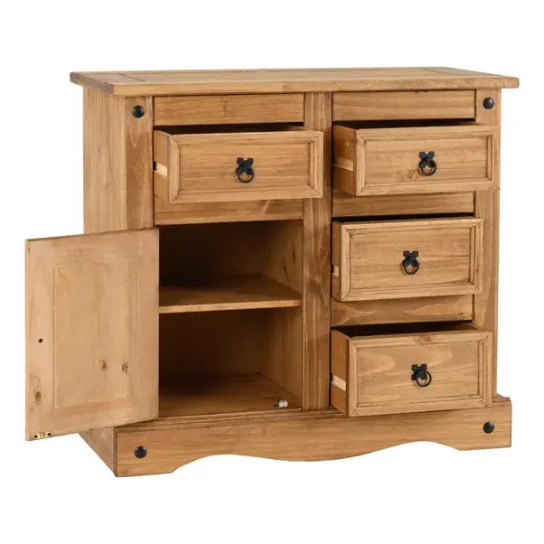 Thumbnail: CORONA  1 DOOR 4 DRAWER SIDEBOARD 