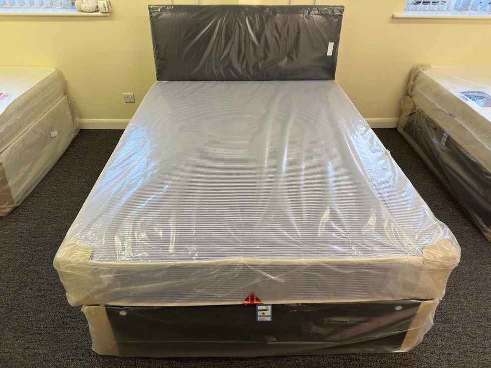 Thumbnail: DOUBLE WATERPROOF  MATTRESS WITH DIVAN BASE AND HB