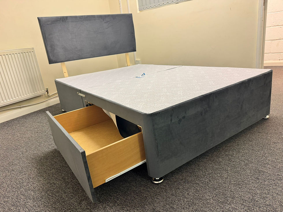 Thumbnail: Double - Westminster mattress, 2 Draw Divan base, matching HB choice of colours 