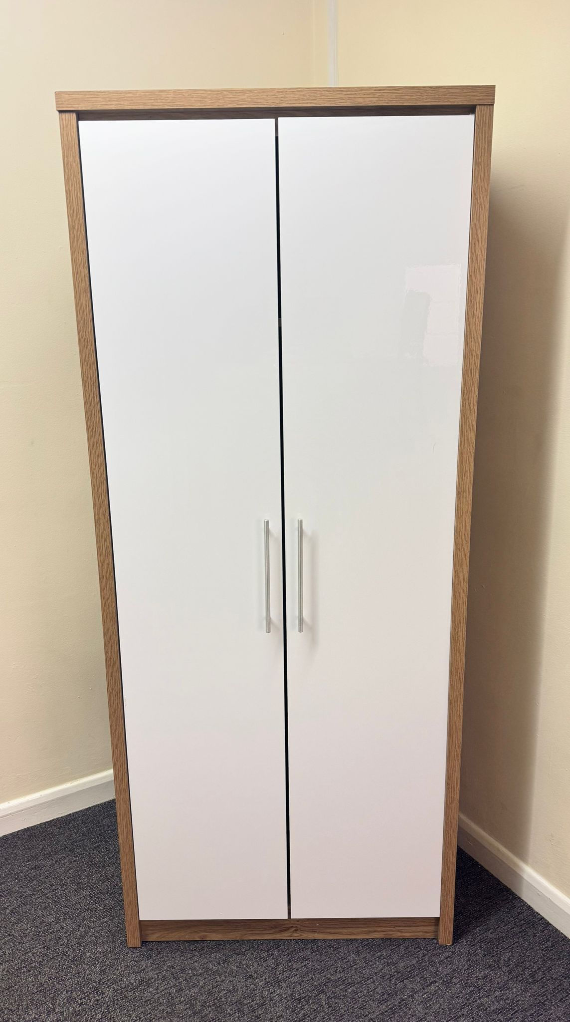 SEVILLE 2 DOOR WARDROBE - WHITE GLOSS