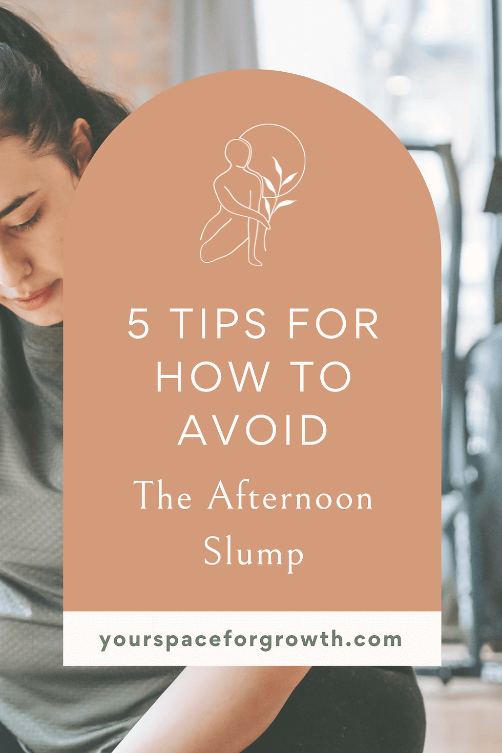 Young woman appearing fatigued representing a therapy client who needs help avoiding the afternoon slump