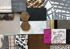 A presentation of finishes and fabrics
