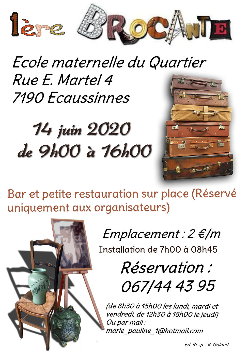 Brocante de l'école maternelle du Quartier