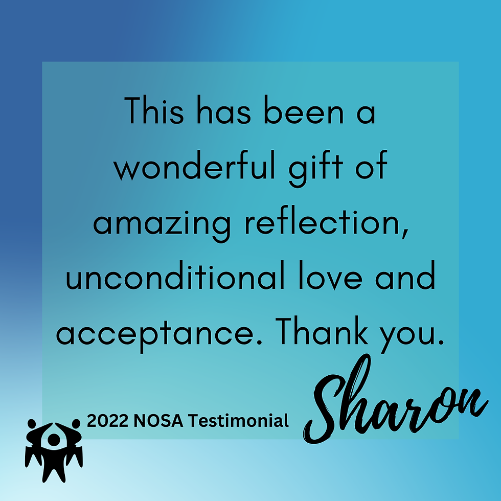 2022 Sharon NOSA Testimonial