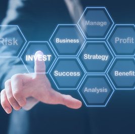 business plans and strategy concept, businessman presenting investment strategy and benefi