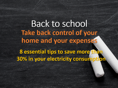 Back in school - Pay less electricity