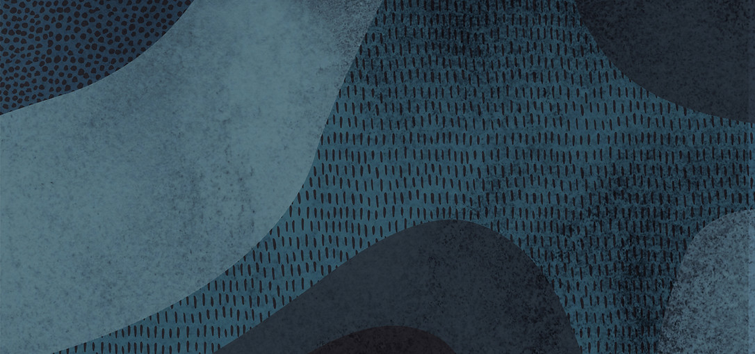 Abstract pattern in dark blue tones.