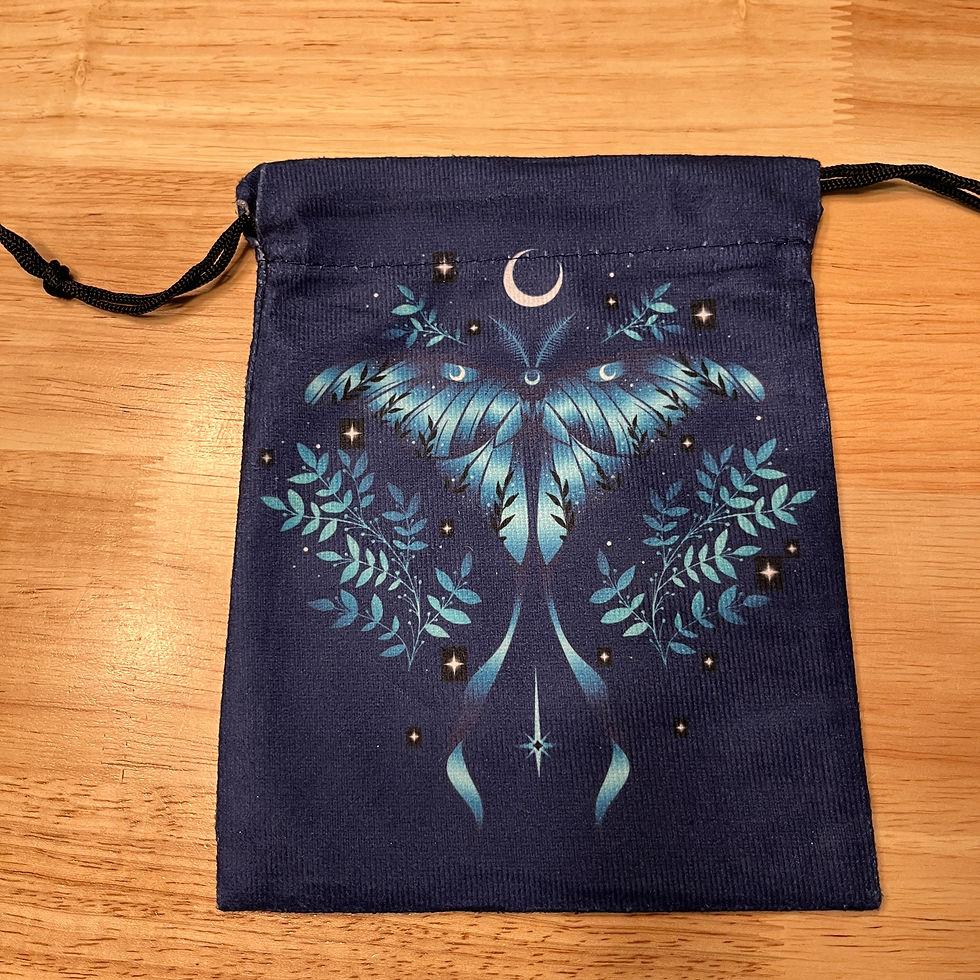 Thumbnail: Velvet Tarot Card Pouch with Drawstring Closure, 15 Different Designs