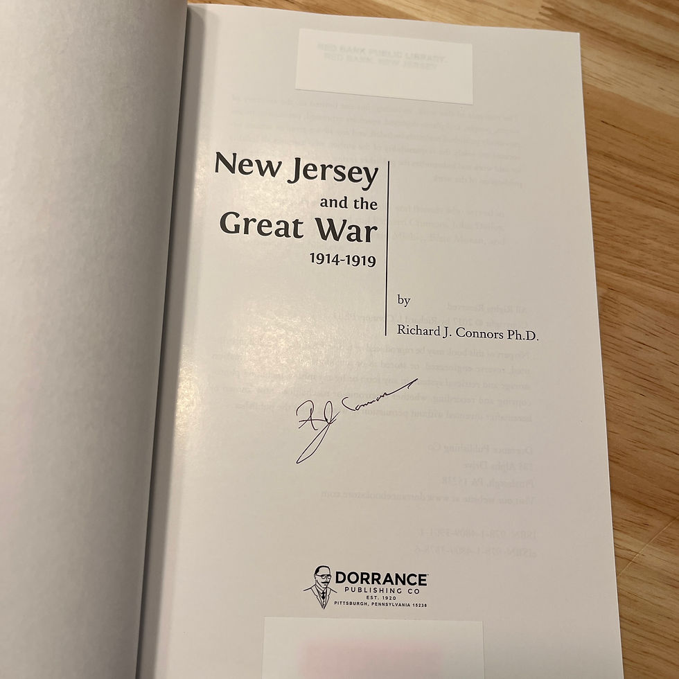 Thumbnail: New Jersey and the Great War 1914-1919 by Richard Connors